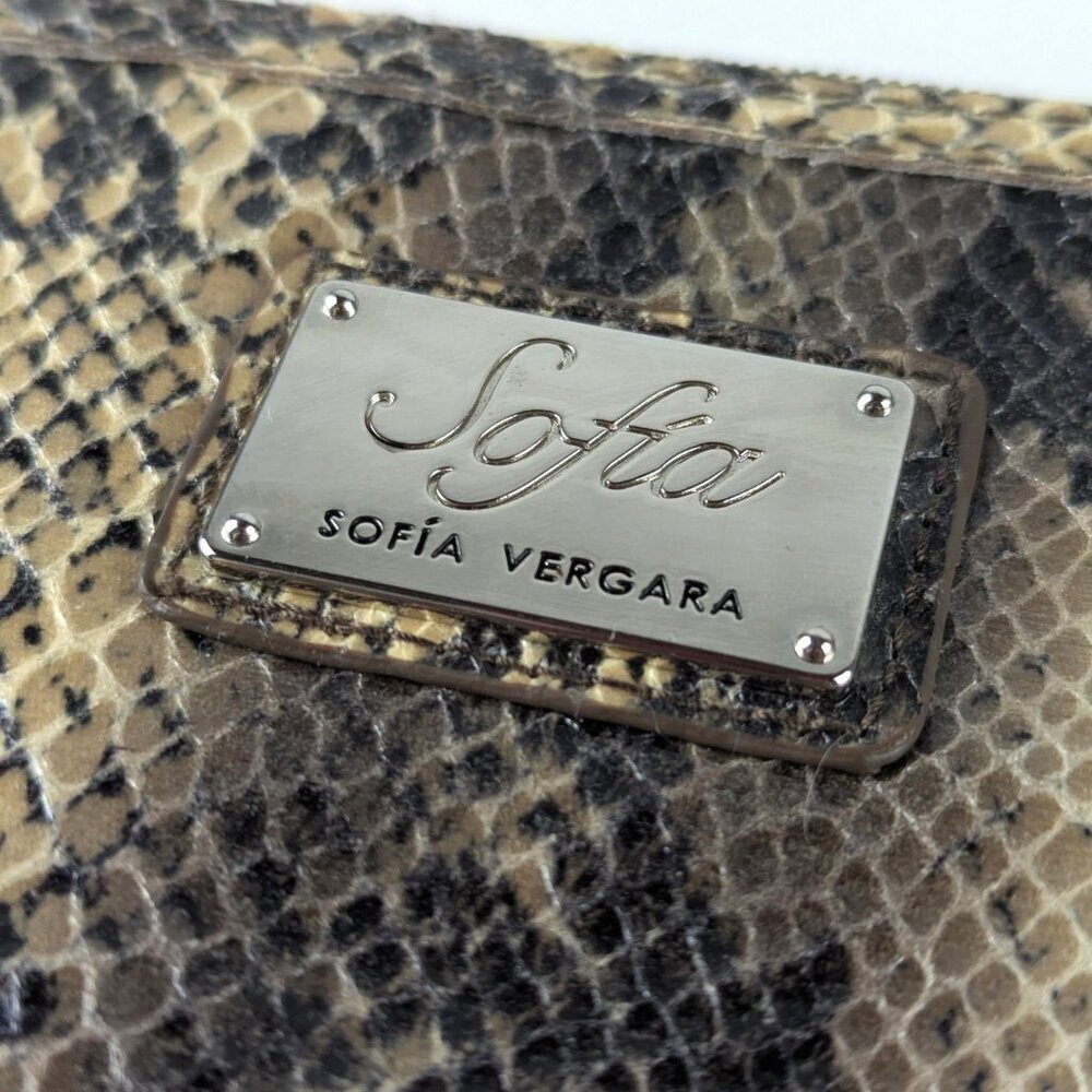 Sofia Vergara Faux Snakeskin Shoulder Purse - Picture 3 of 14